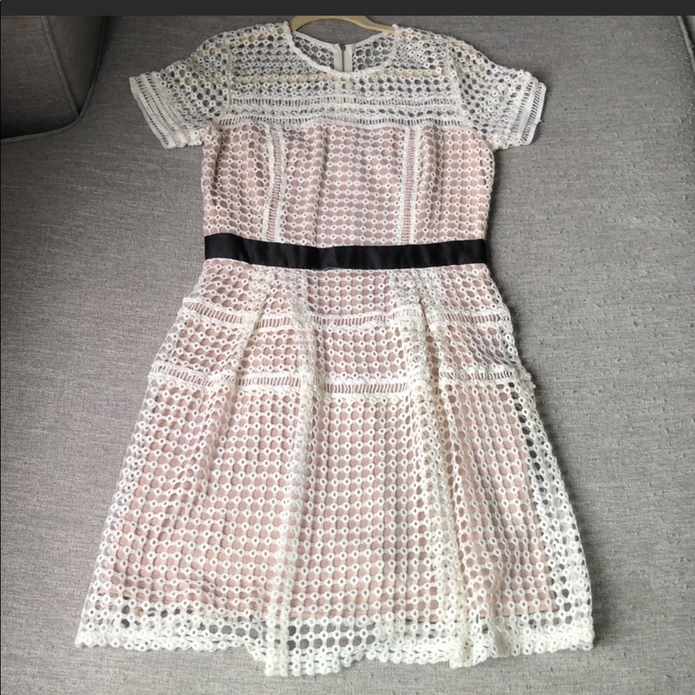 Brand New White Lace Mesh Dress Size M